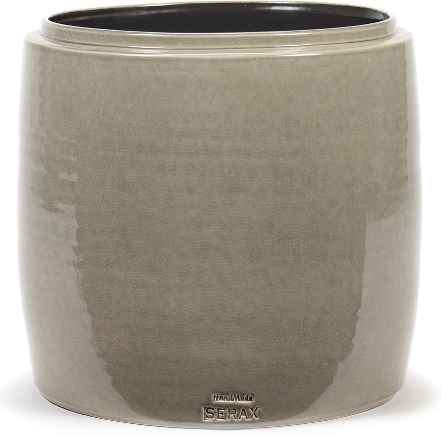 Glazed Shades Tegla za cvijeće 22 cm siva