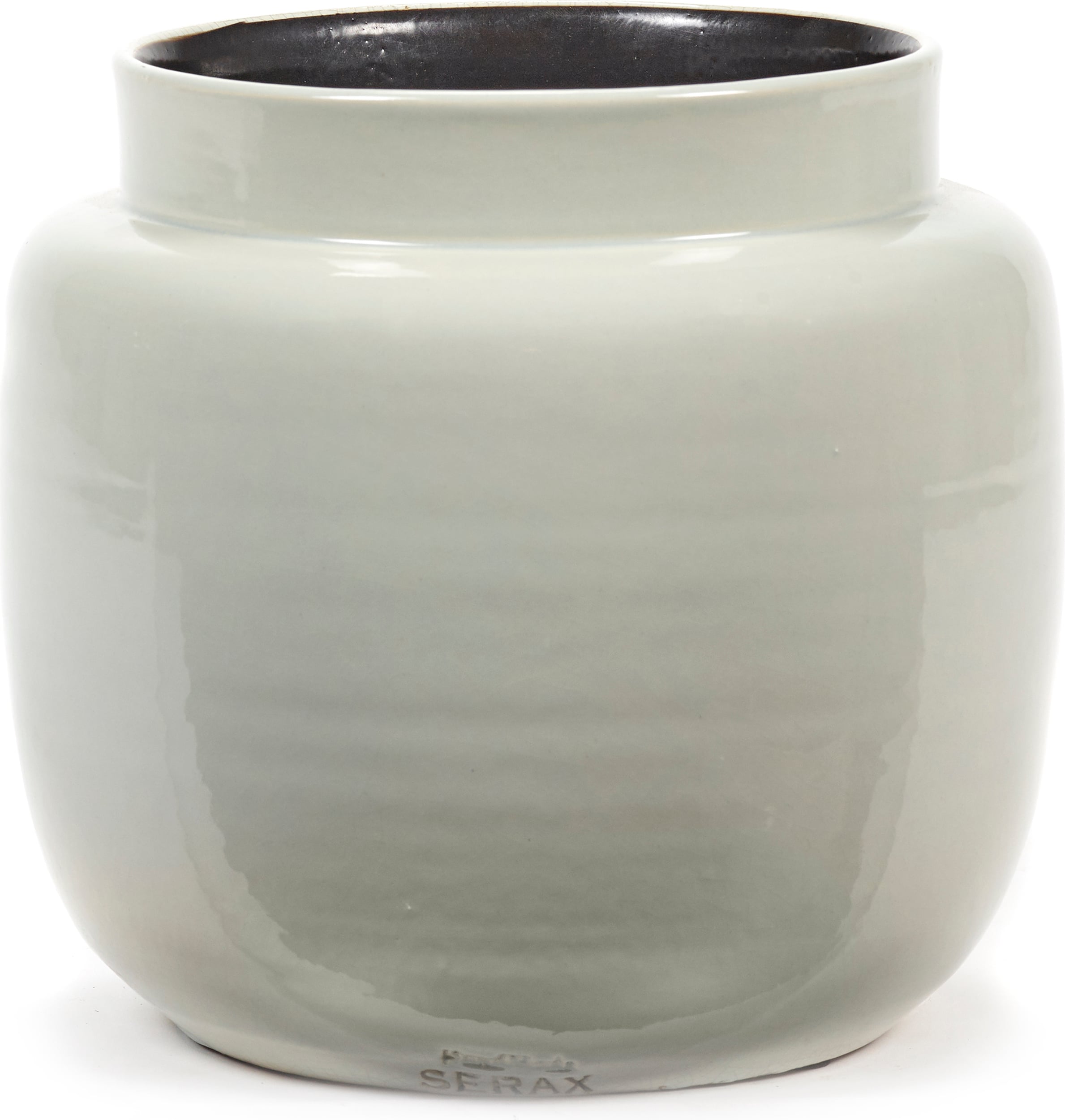 Übertöpfe Glazed Shades Übertopf 21 Cm, Hellgrau