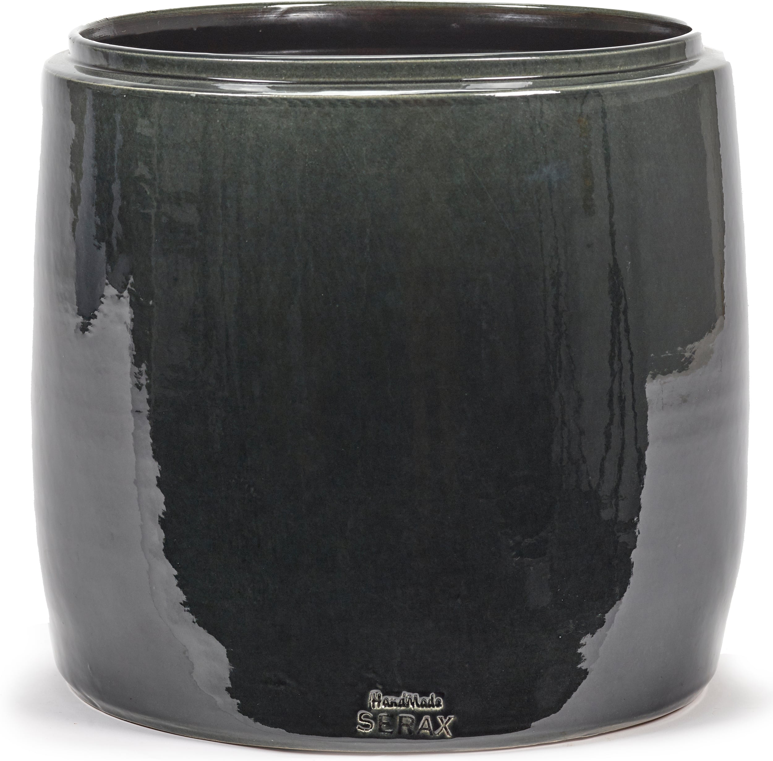 Serax Glazed Shades Übertopf 30 Cm, Dunkelgrau