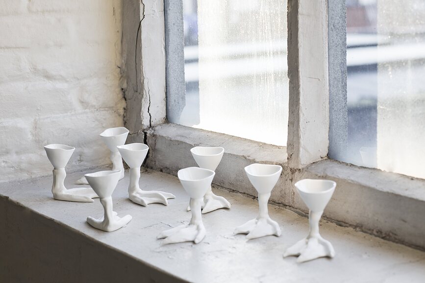 Hueveras Perfect Imperfection, 8,5 cm, 2 unidades