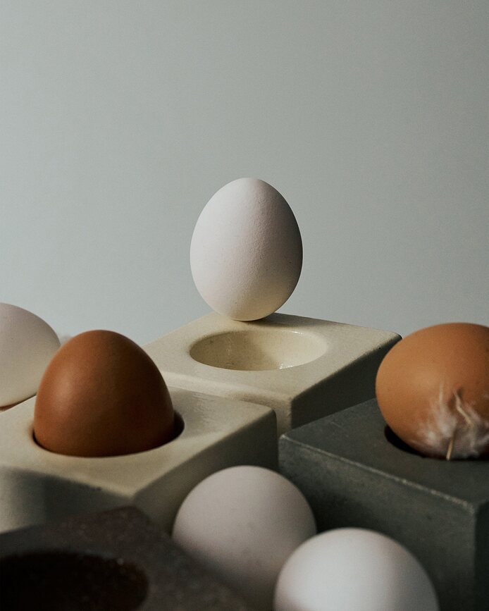 Hueveras Uovo de hormigón, 2 unidades