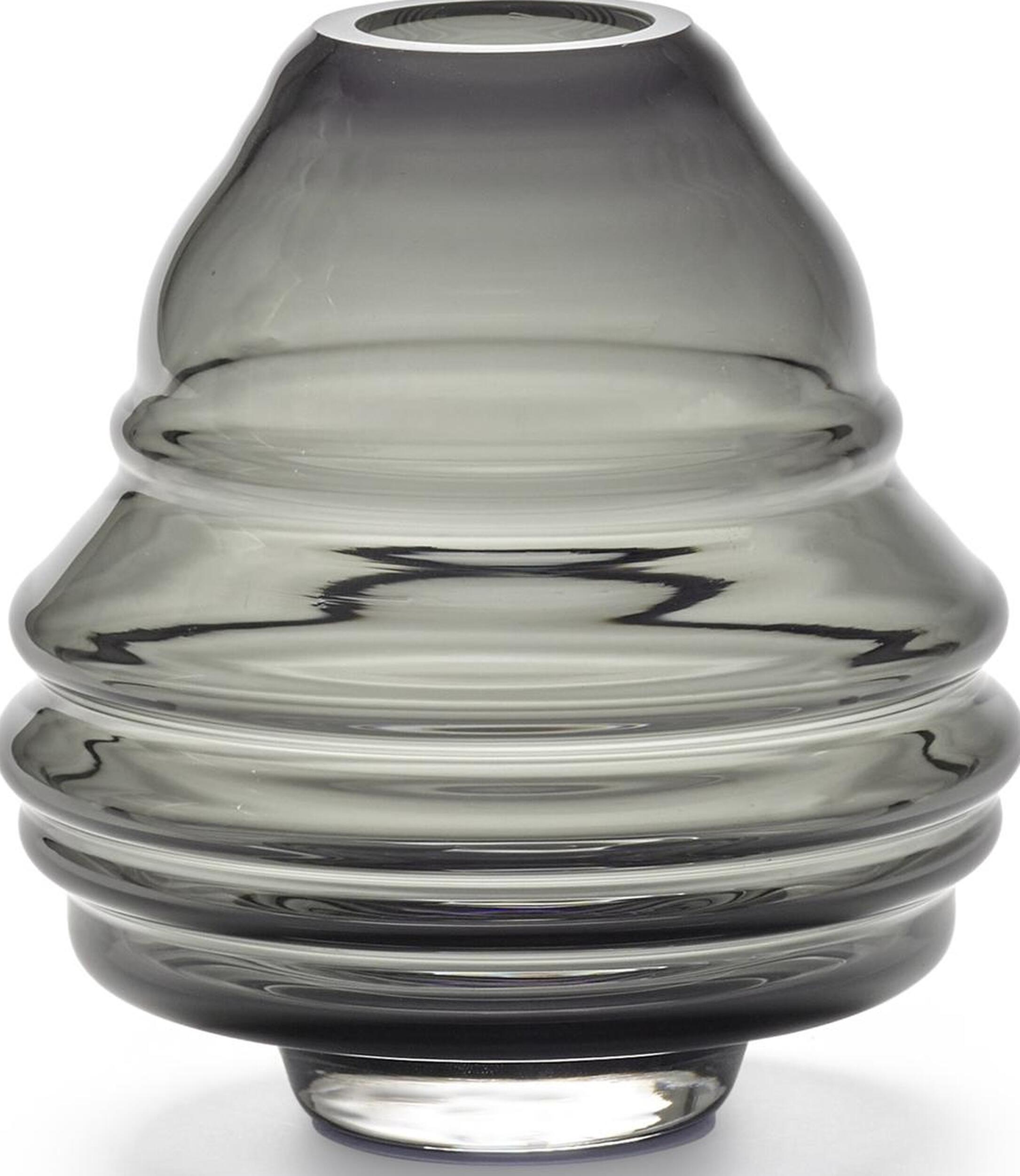 In & Out Vase 14,5 x 15 cm, grau