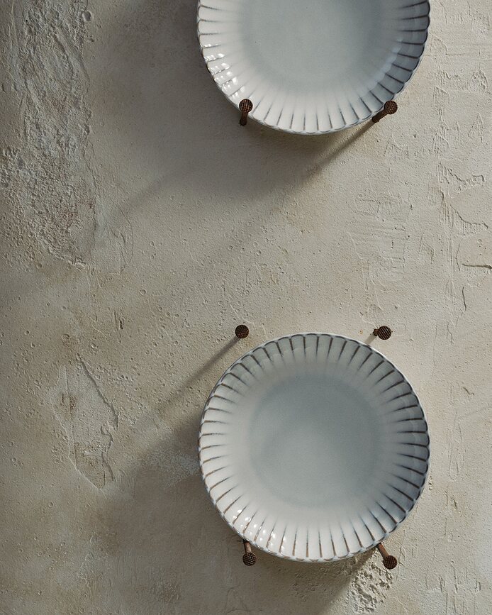 Inku Assiettes creuses, 21 cm, vert foncé, Lot de 2