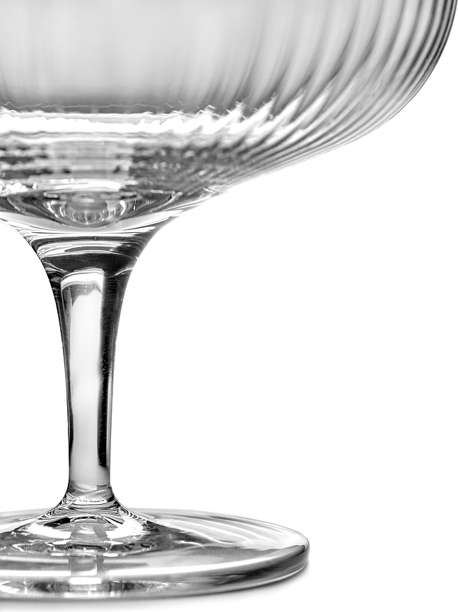 Inku Coupes à Champagne plates, 150 ml, Lot de 4