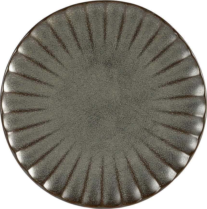 Inku desserttallerken 15 cm, mørkegrøn, 4 stk.