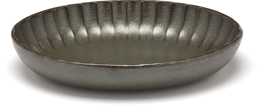 Inku Μπολ Σερβιρίσματος οβάλ, 19 cm, σκούρο πράσινο