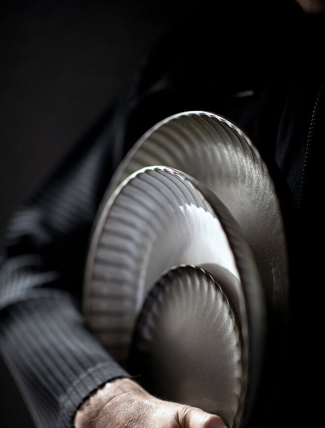 Inku Πιάτα βαθιά, 23 cm, σκούρα πράσινα, 2 τμχ