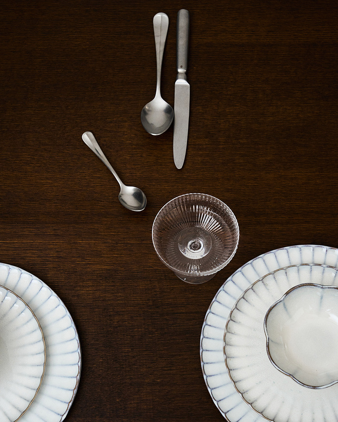 Inku Ribbed Μπολ, 13 cm, λευκό