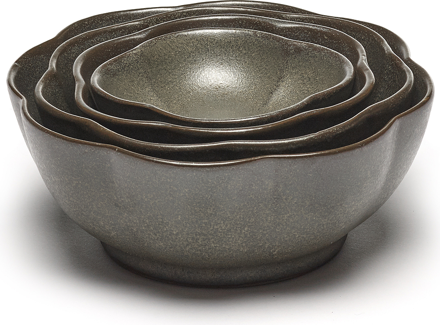 Inku Ribbed Μπολ, 9 εκ., λευκό