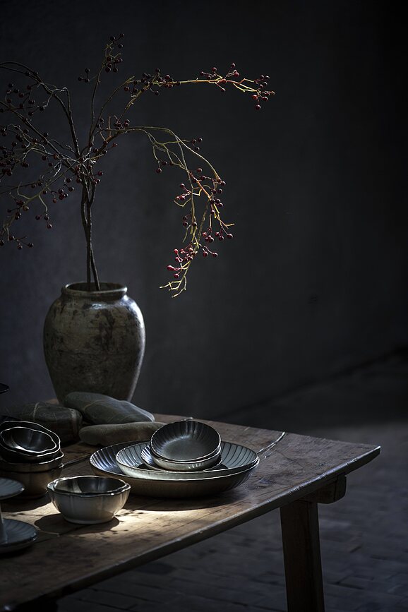 Inku Ribbed Πιάτα Σνακ, 13,9 cm, λευκά, 4 τμχ