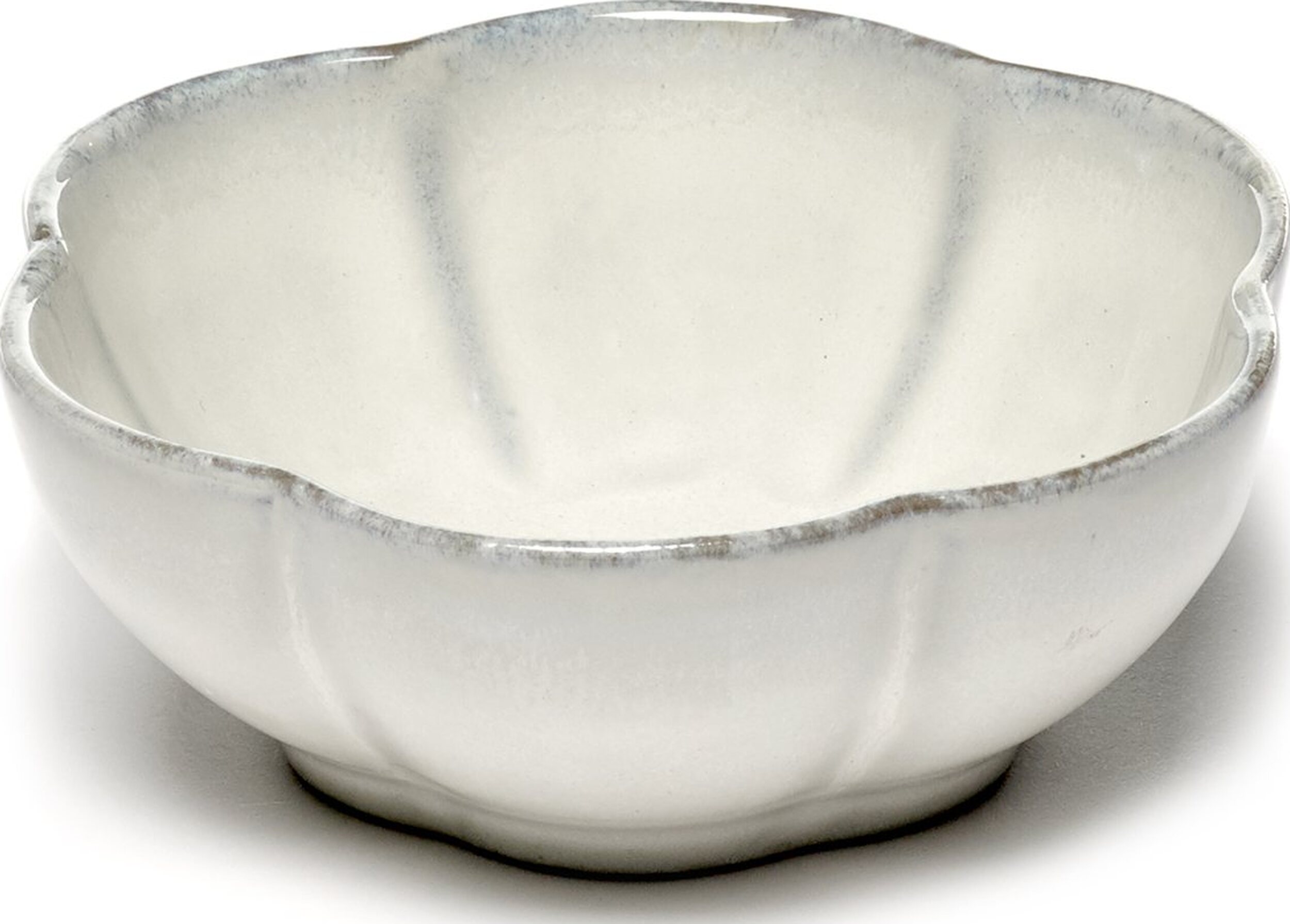 Snackschüssel Inku Ribbed Schalen 11 Cm, Weiß, 4 St.
