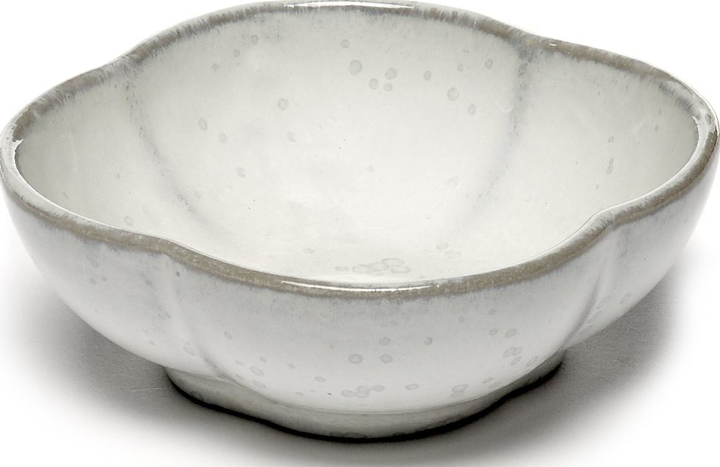 Snackschüssel Inku Ribbed Schalen 9 Cm, Weiß, 4 St.