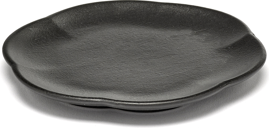 Inku Ribbed Tanjur 13,9 cm crni