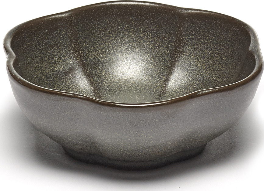 Inku Ribbed Zdjela 11 cm tamnozelena