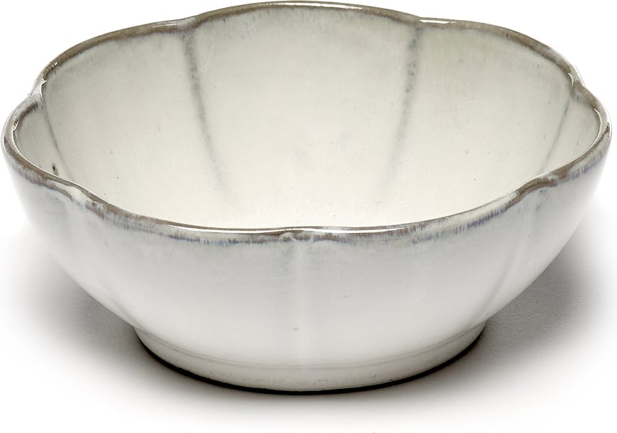 Inku Ribbed Zdjela 13 cm bijela