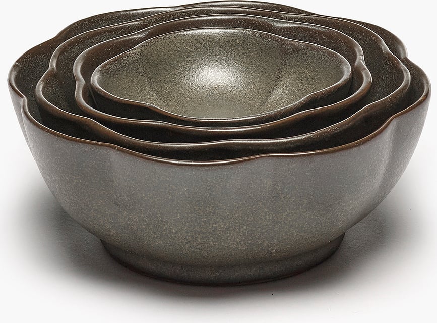 Inku Ribbed Zdjela 13 cm bijela