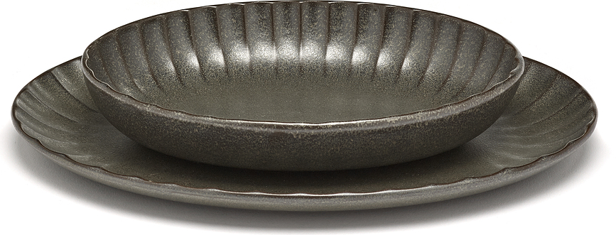 Inku Skleda za serviranje ovalna, 19 cm, bela