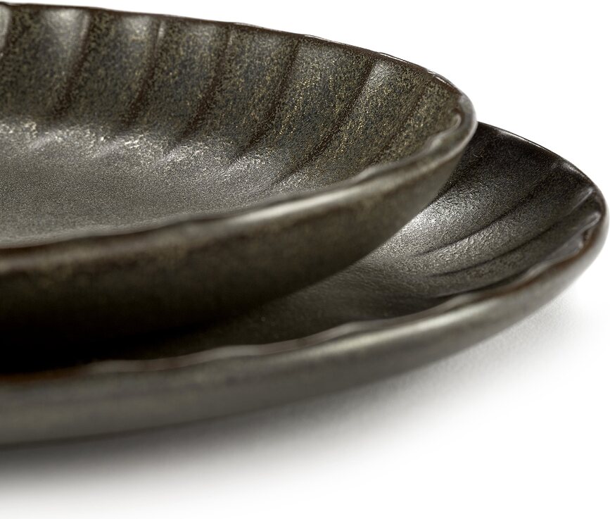 Inku Sklede za serviranje ovalne, 22 cm, bele, 2 kosa