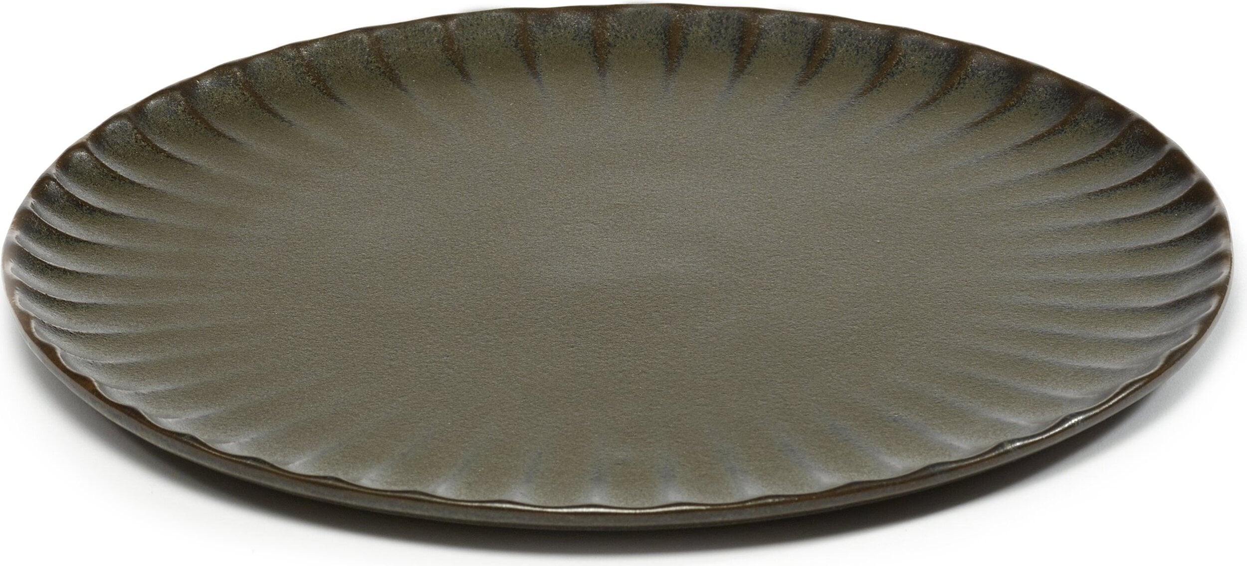 Inku Speiseteller 24 cm, dunkelgrün, 4 St.