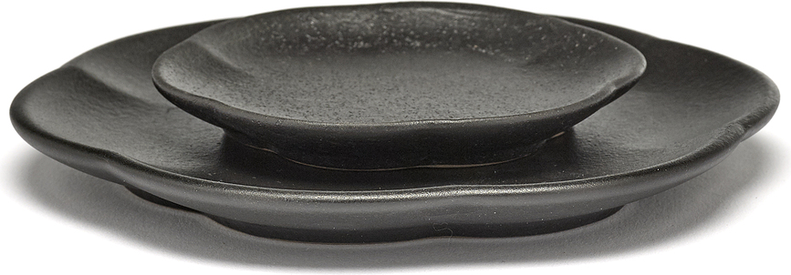 Inku Ribbed Tanjur za grickalice 13,9 cm bijeli