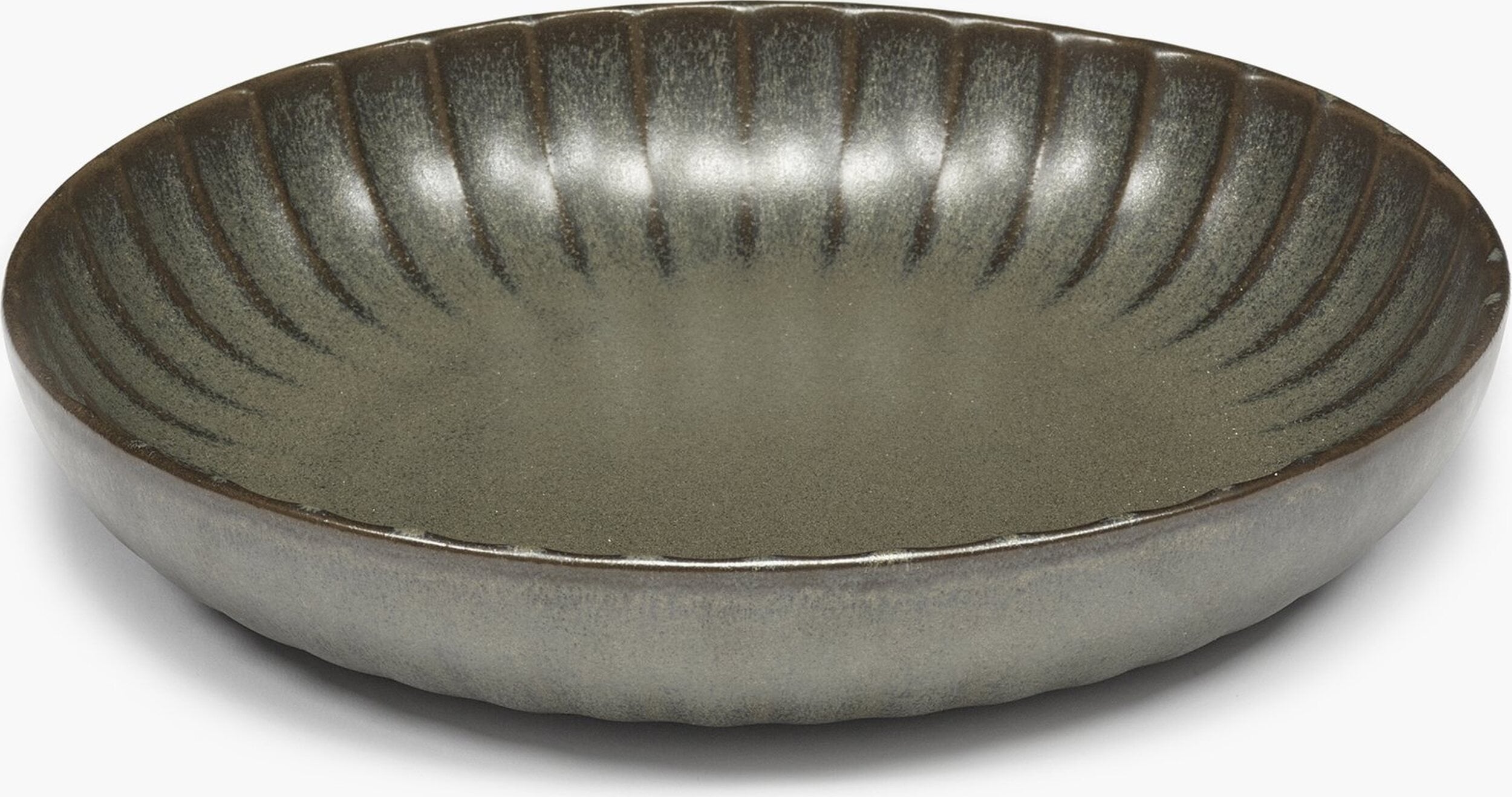 Inku Tiefe Teller 23 cm, dunkelgrün, 2 St.