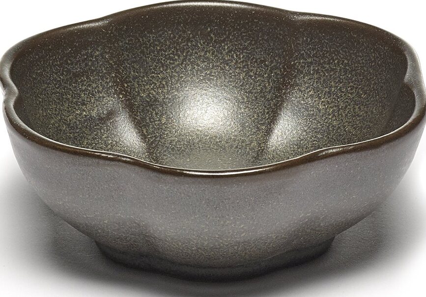 Inku Zdjele rebraste 11 cm tamnozelene 4 kom.