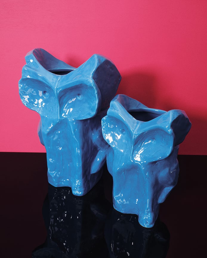 Jarrón After Midnight, 23 cm, azul