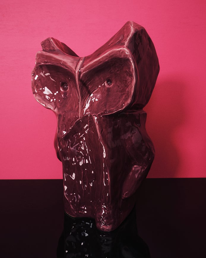 Jarrón After Midnight, 23 cm, azul