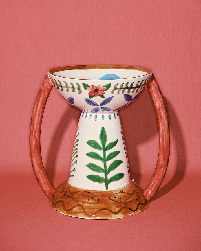 Jarrón decorativo Santiago De Borja Charapita, 41 cm