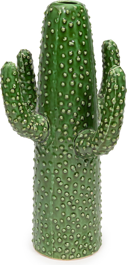 Jarrón decorativo Urban Jungle, diseño de cactus