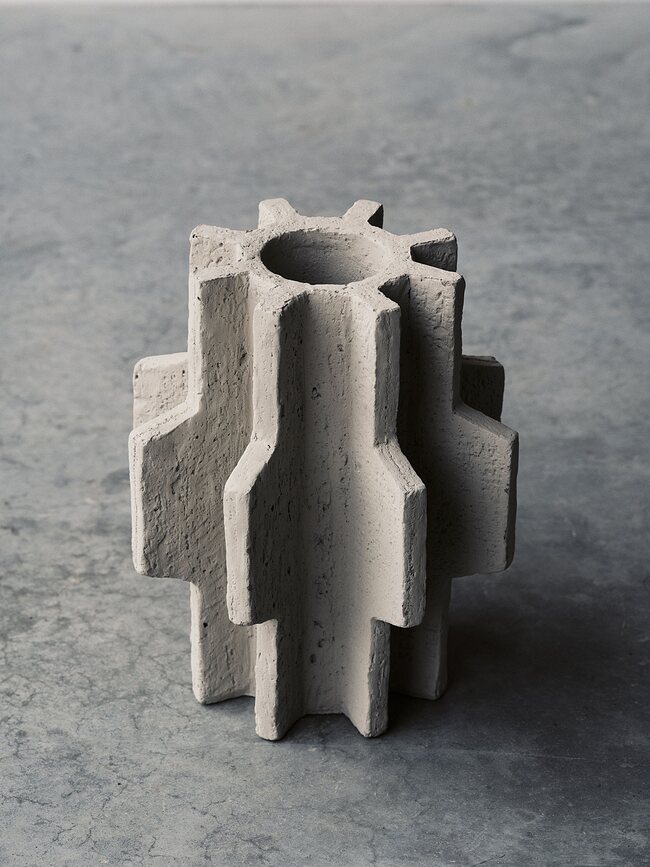 Jarrón FCK Cement 25,5 cm