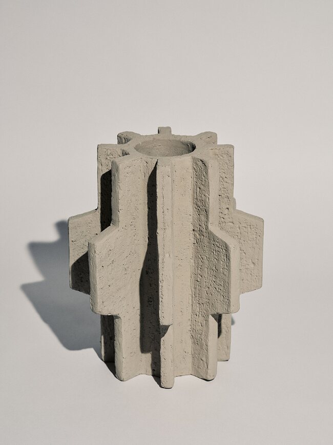 Jarrón FCK Cement 25,5 cm