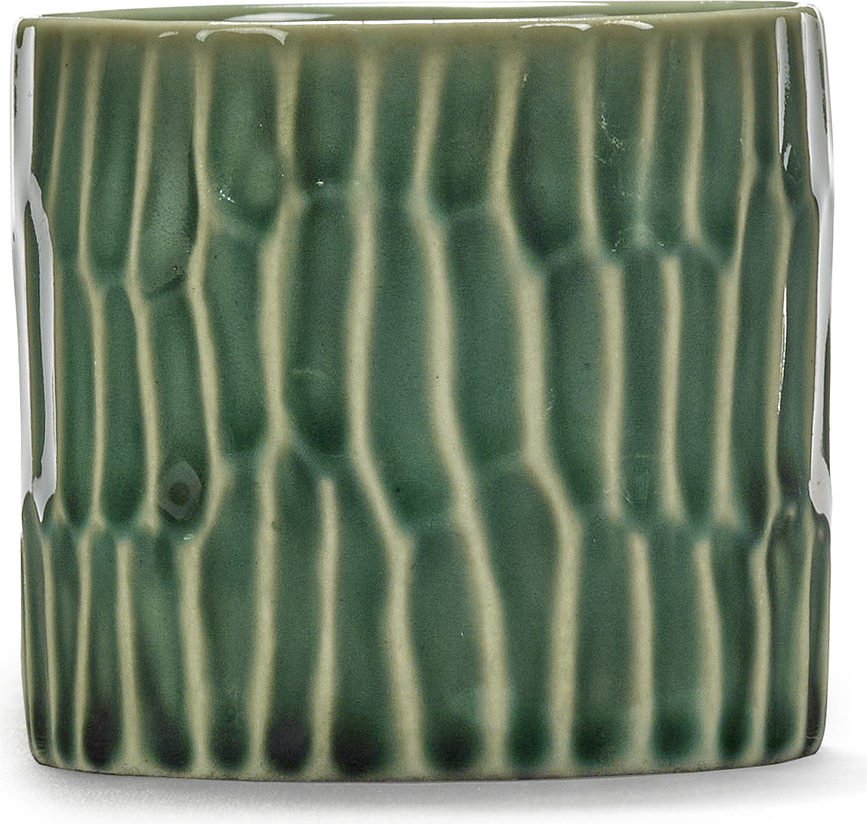 Jarrón Lanza, verde, 25 cm