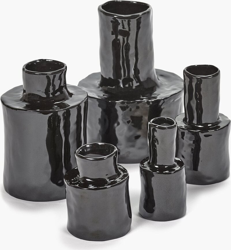 Jarrón Marie 20 cm, negro