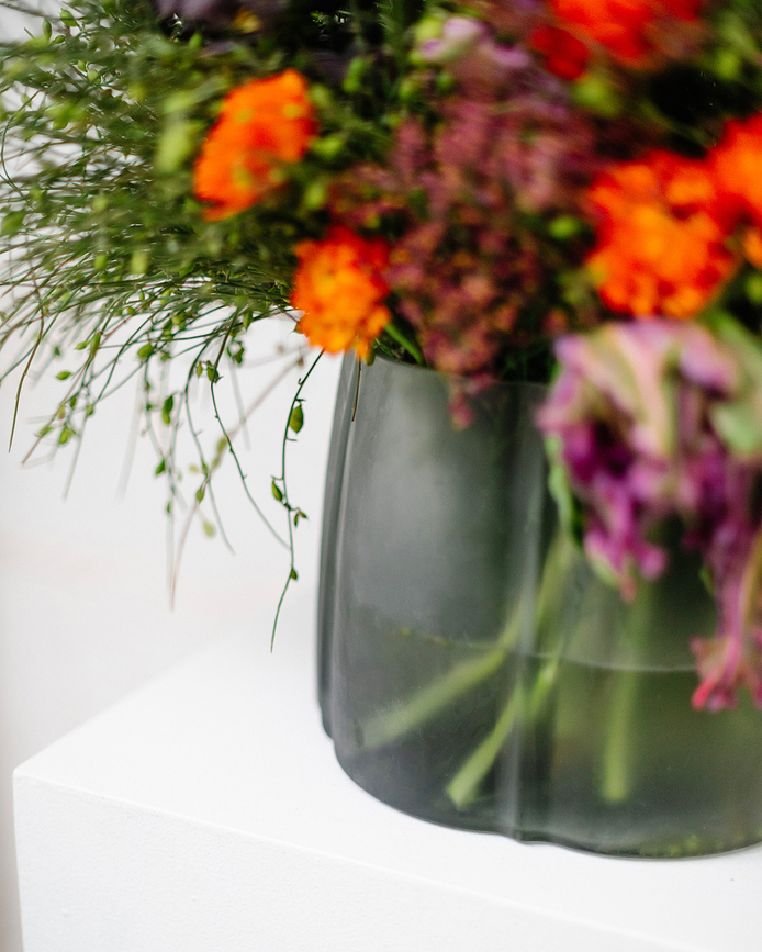 Jarrón Shapes, 22 cm, gris