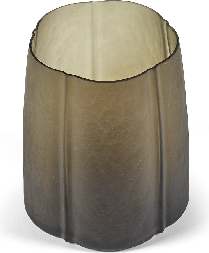 Jarrón Shapes, 40 cm, marrón