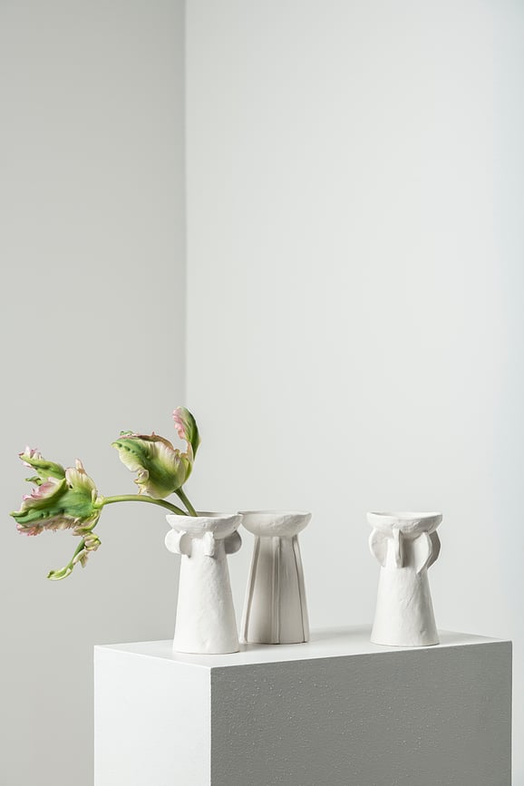 Jarrones decorativos Molly, 14 cm, Set de 3 unidades