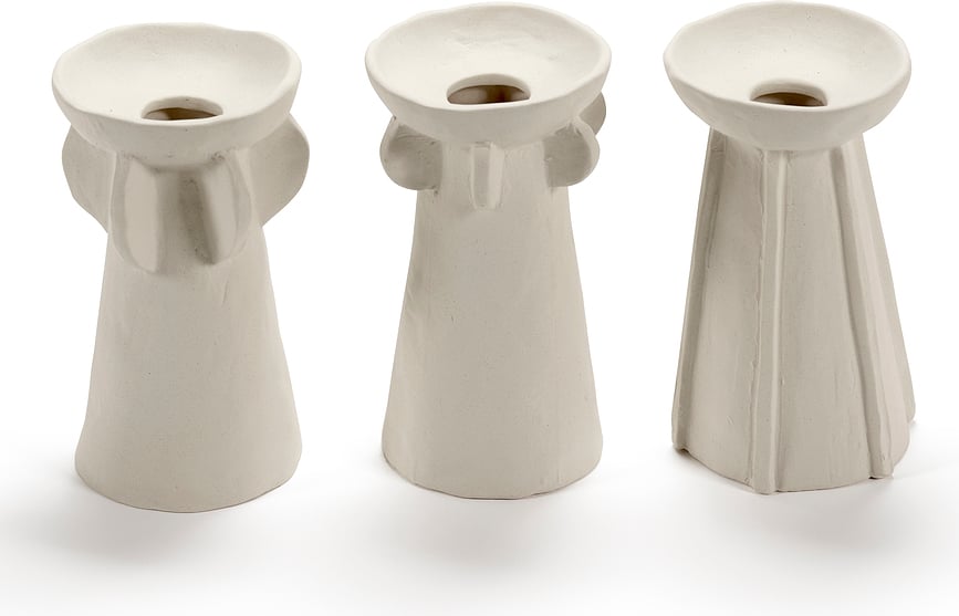 Jarrones decorativos Molly, 14 cm, Set de 3 unidades