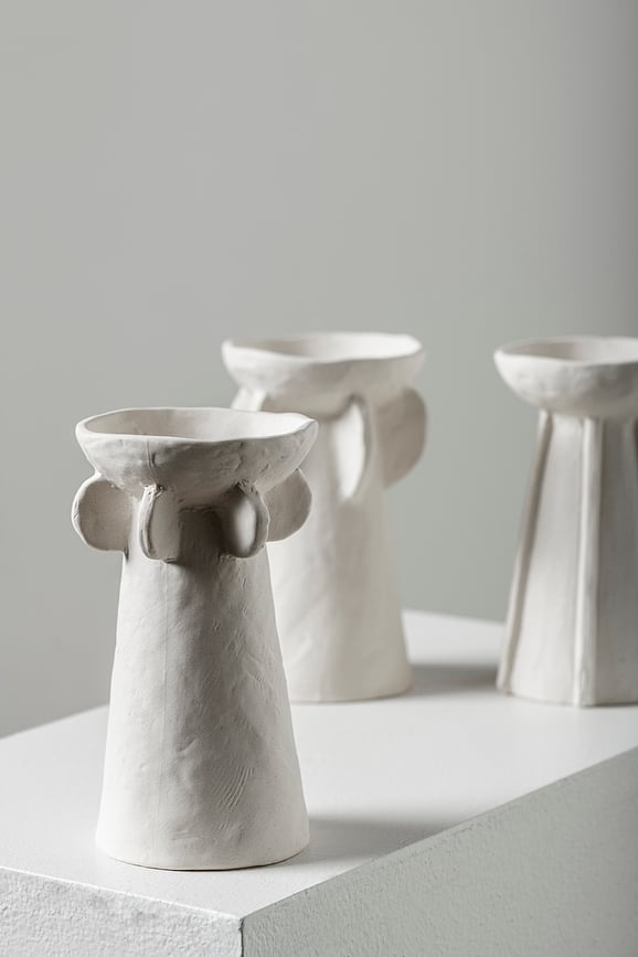 Jarrones decorativos Molly, 14 cm, Set de 3 unidades