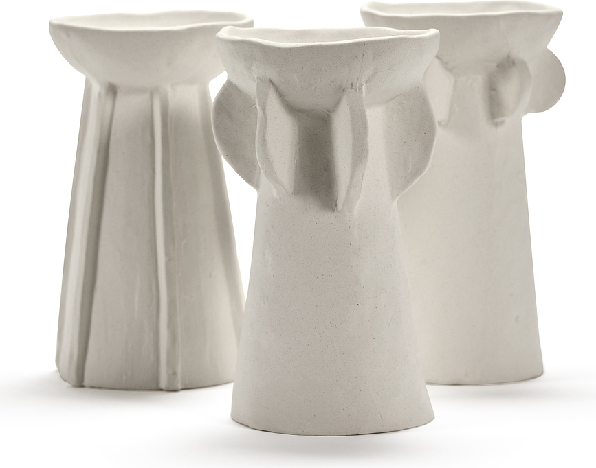 Jarrones decorativos Molly, 14 cm, Set de 3 unidades