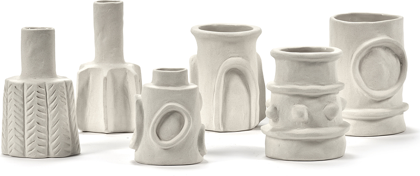 Jarrones decorativos Molly, 6 unidades