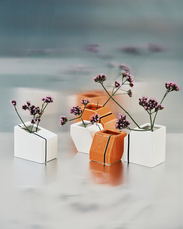 Jarrones decorativos Silos, de colores, 3 unidades