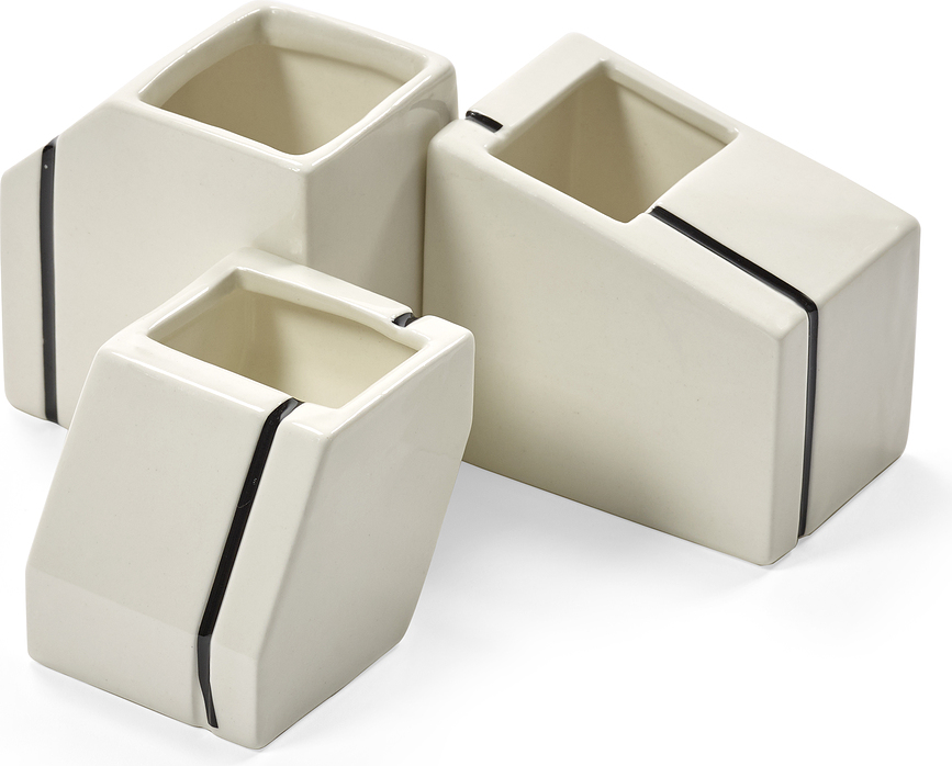 Jarrones decorativos Silos, de colores, 3 unidades