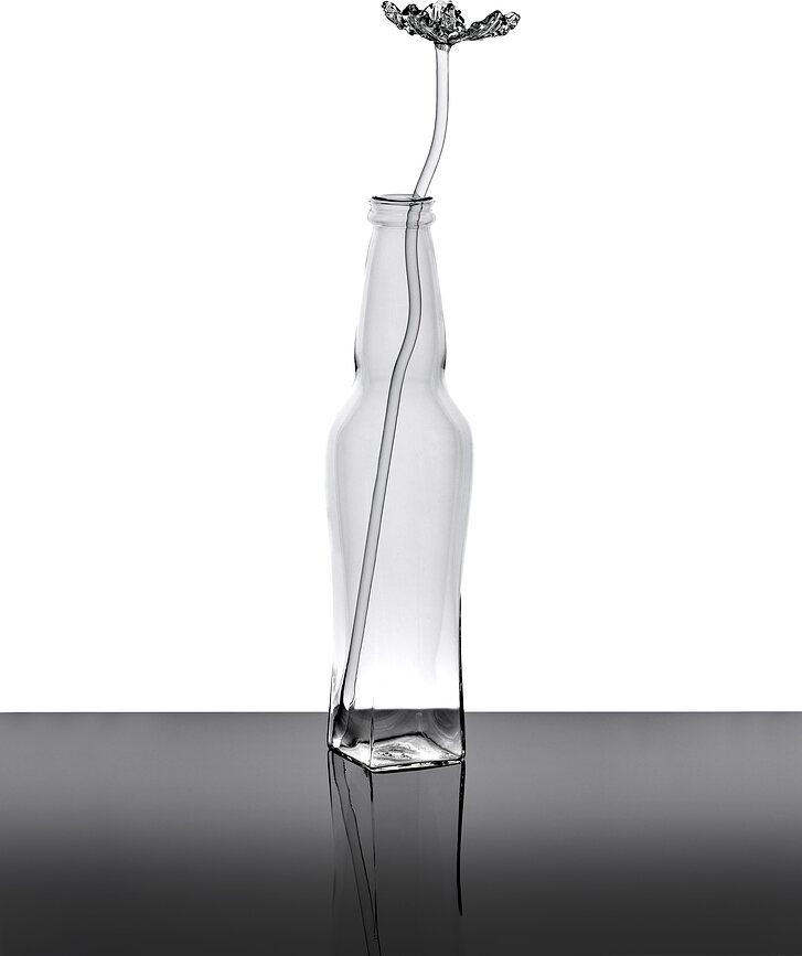 Josephine vas 31 cm, transparent