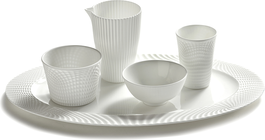 Juego de fuentes ovaladas Nido, 37 cm, 2 unidades