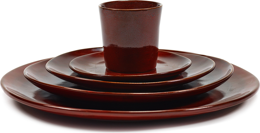 Platos llanos La Mère, 27 cm, rojos, 2 unidades