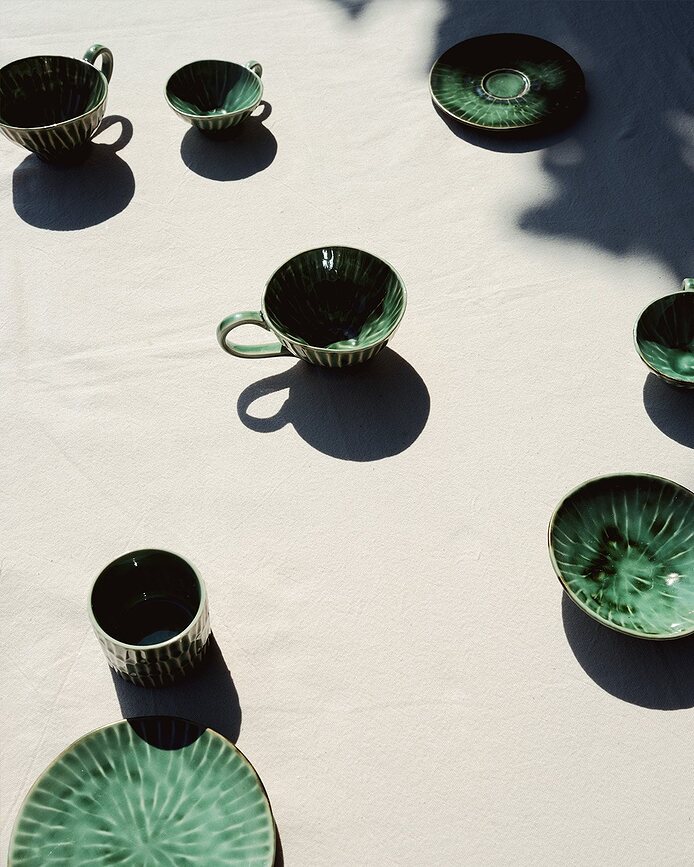 Juego de tazas para capuchino Verde Lanza, 230 ml, 2 unidades