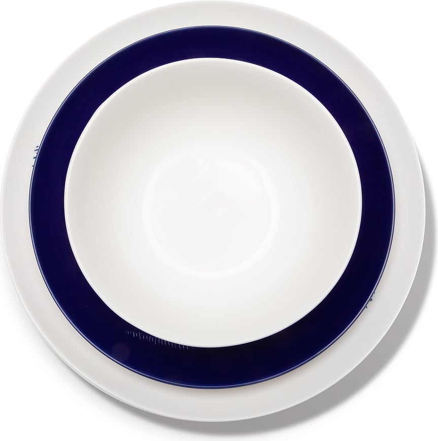 Juego de Vajilla Feast, amarillo y azul, Set de 12 piezas