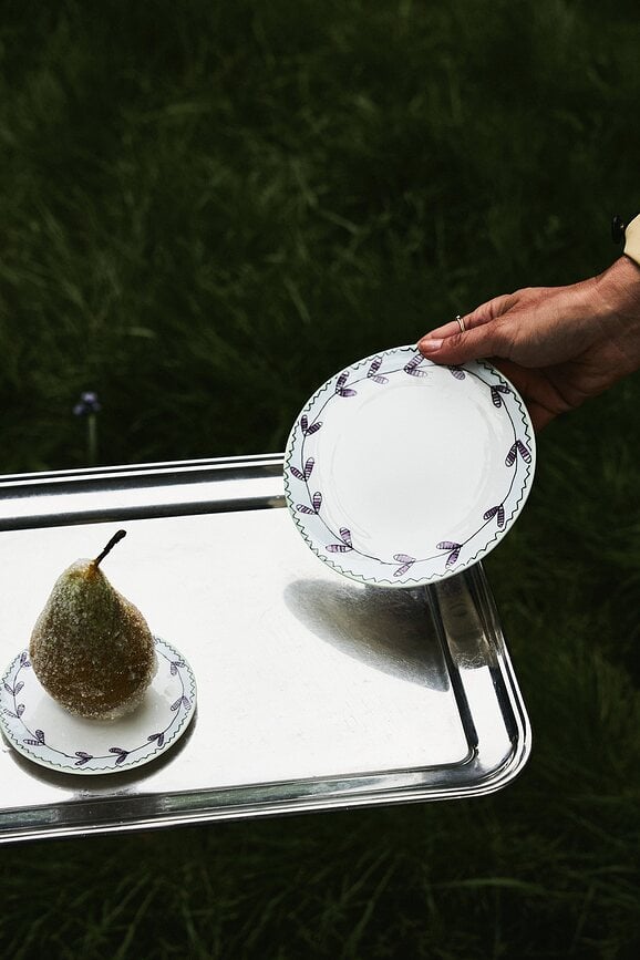 Juego de vajilla Midnight Flowers Blossom Milk, 6 piezas