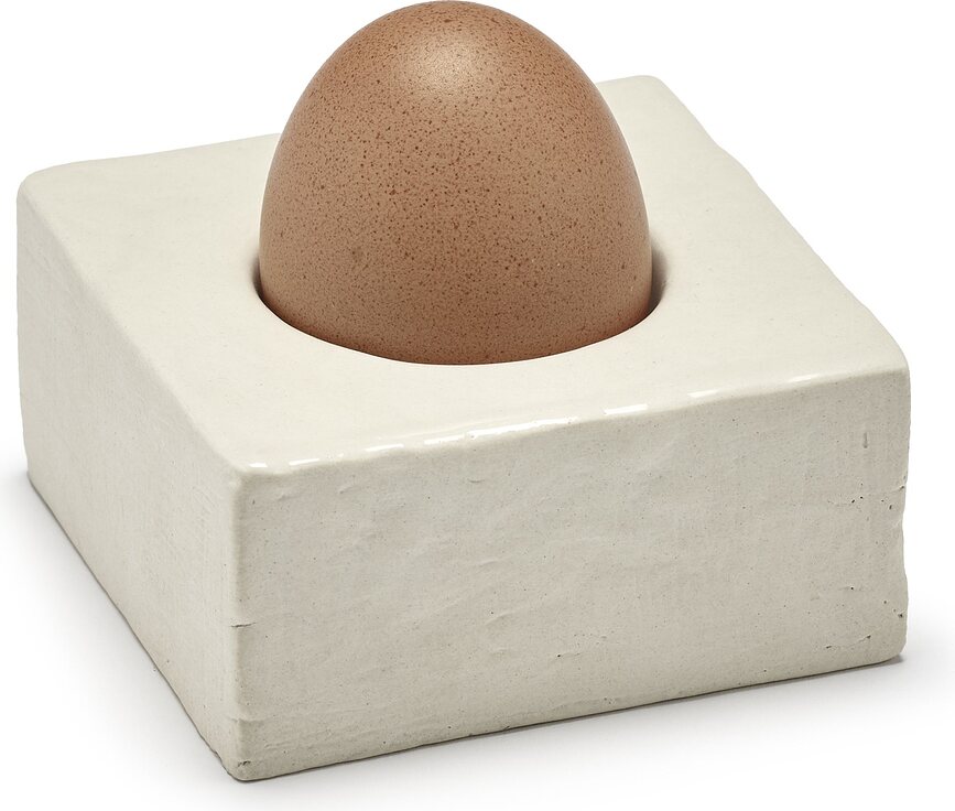 Kozarci za jajca Uovo, beli, 2 kos